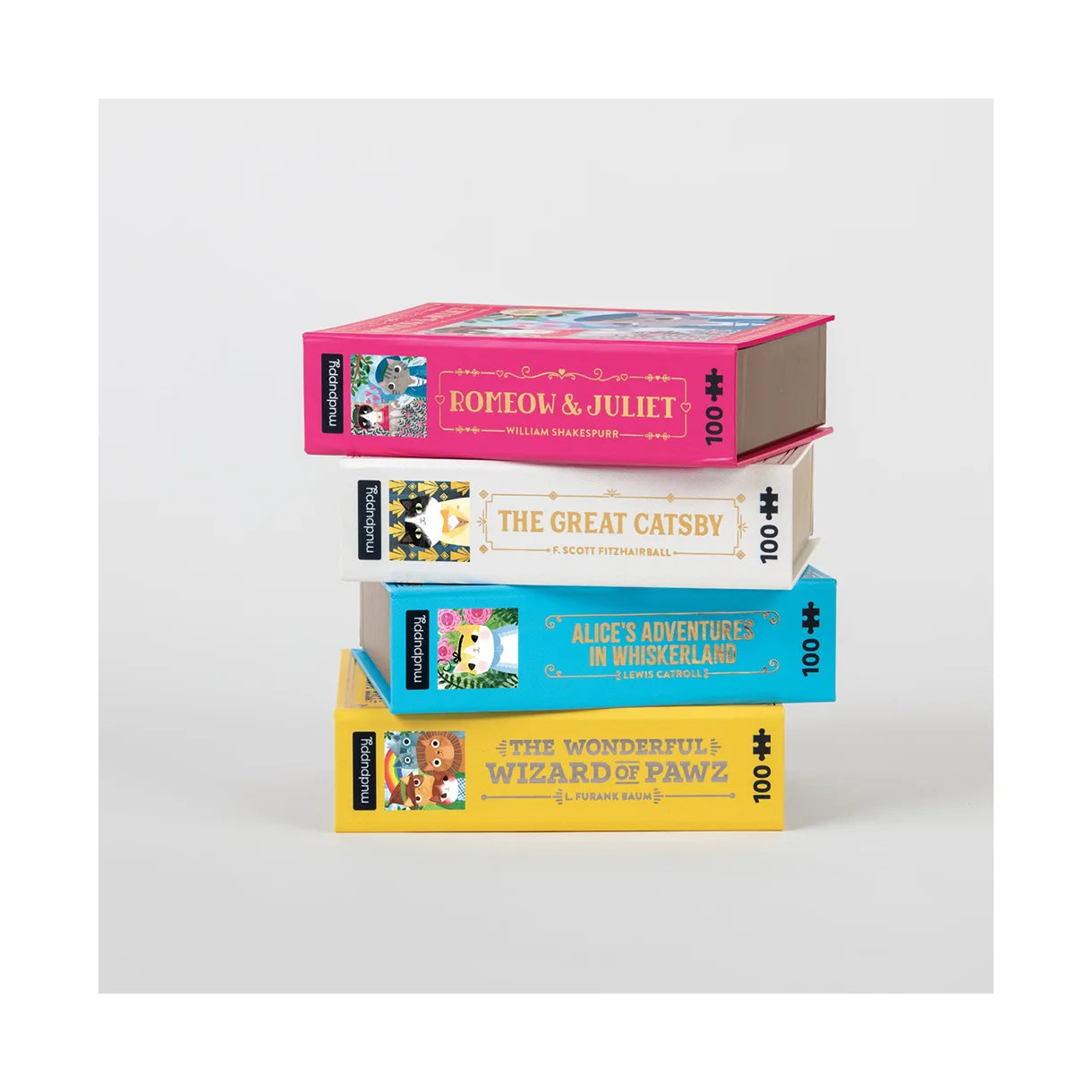 Puslespil 100 brk - The Great Catsby Bookish Cats