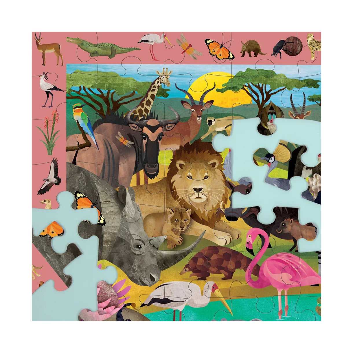 Puslespil 64 brk - Søg & find - Afrikans Safari