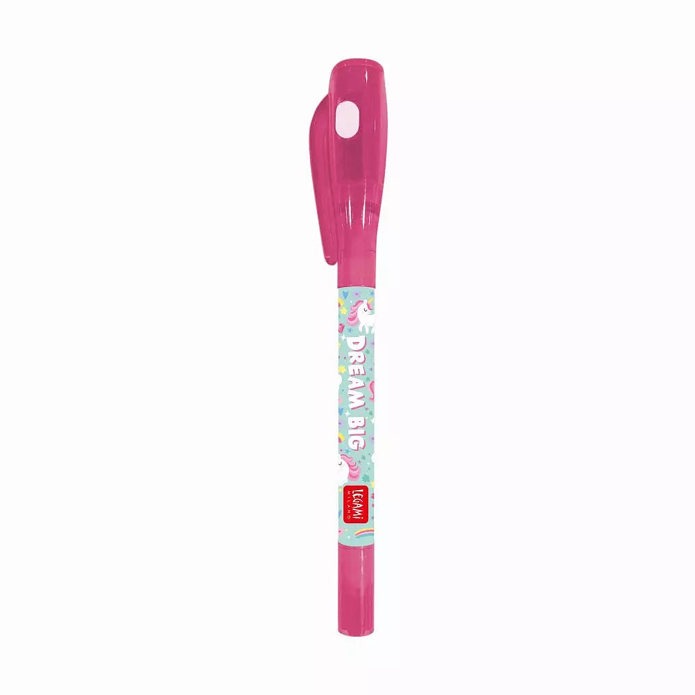 Magic invisible pen - Unicorn – Usynlig blækpen med UV-lys