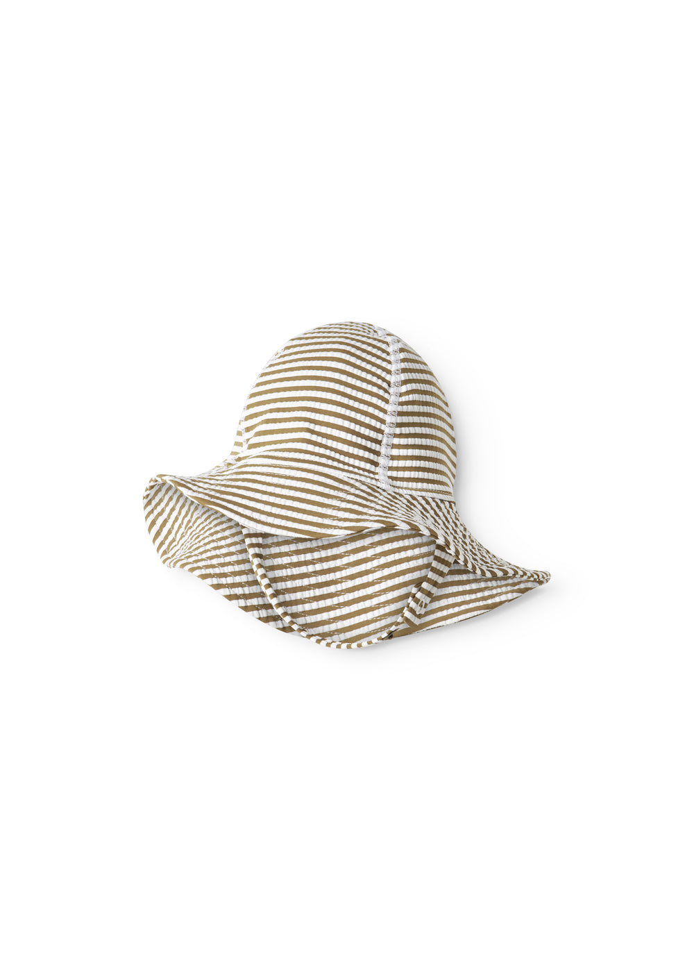 MarMar - Solhat - Alba Splash Long - Seersucker Swim - Dark Bronze Stripe
