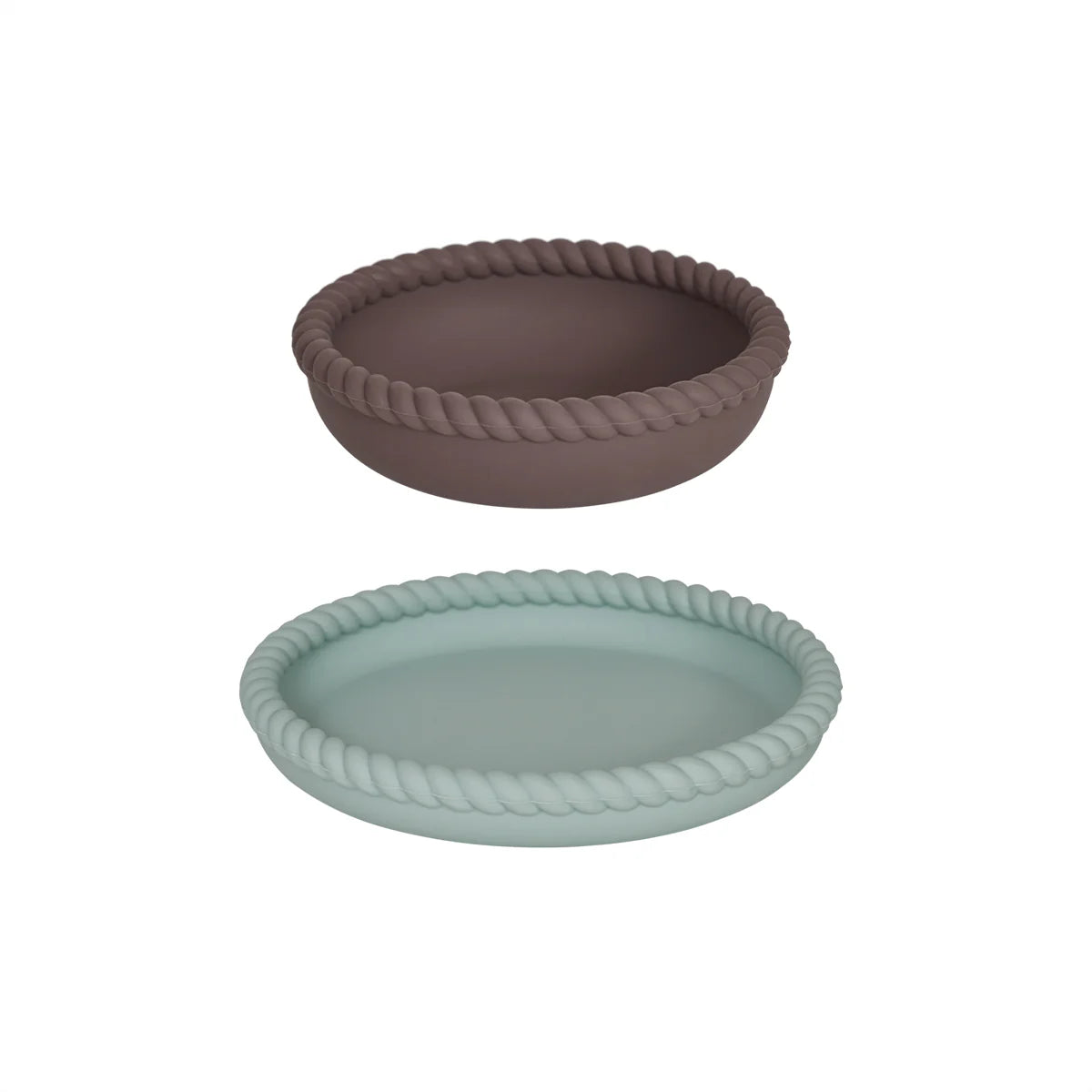 Mellow Tallerken og Skål - Pale Mint / Choko