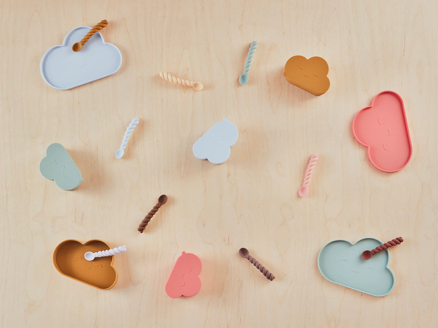 Mellow Skeer - Pakke med 3 - Dusty blue/ Taupe / Pale Mint
