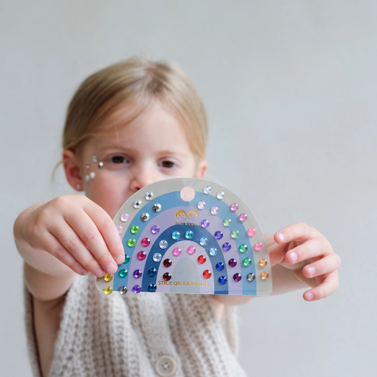 Ørestickers 30 par - Colour Gem Earrings