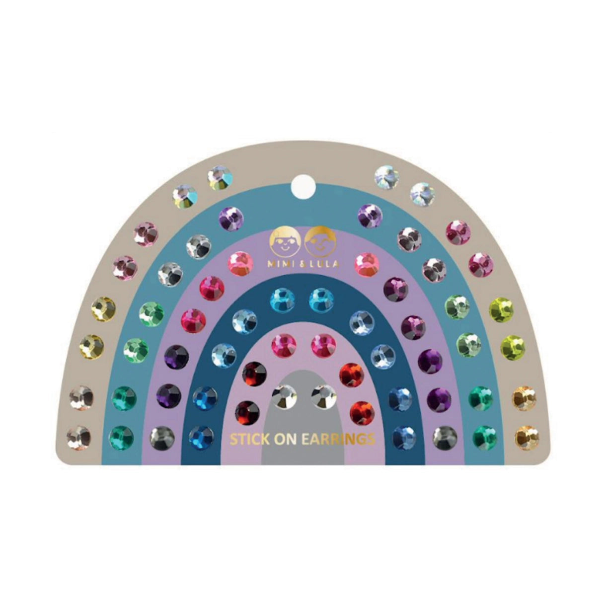 Ørestickers 30 par - Colour Gem Earrings