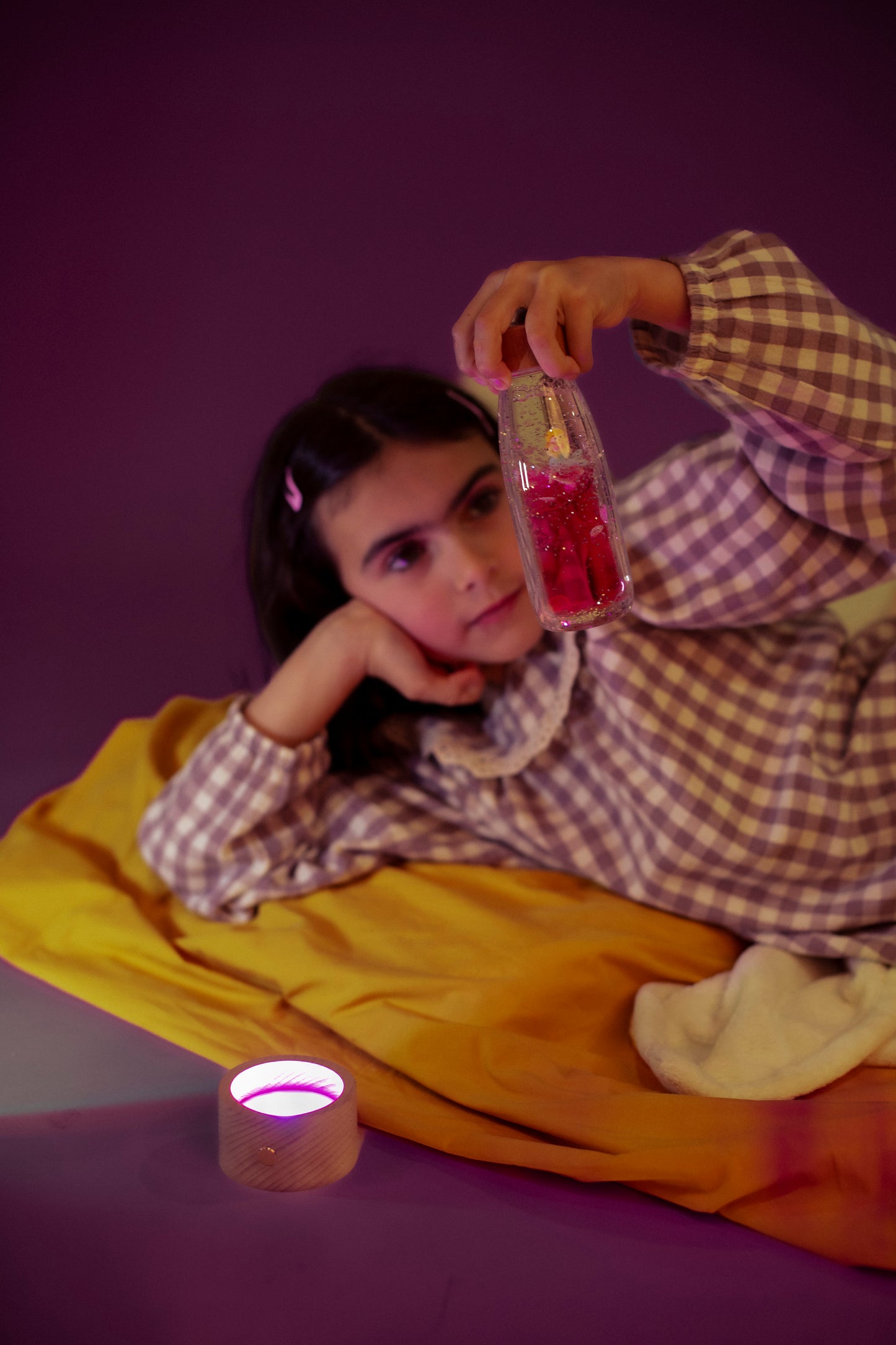 Sensorisk Lysbase til Sanseflasker - PETIT BOUM MAGIC LAMP