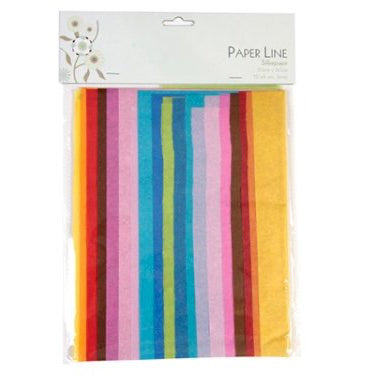 Silkepapir 50x60cm 10ark ass