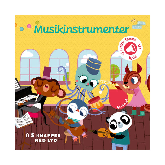 Pegebog med lyd - Musikinstrumenter