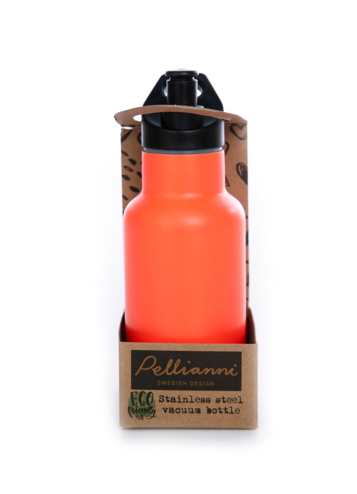 Pellianni Rustfri Stål Drikkedunk 350ml - Orange