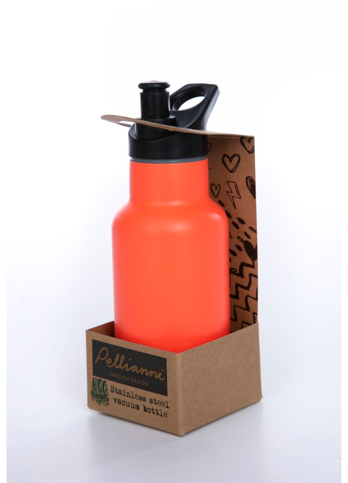 Pellianni Rustfri Stål Drikkedunk 350ml - Orange