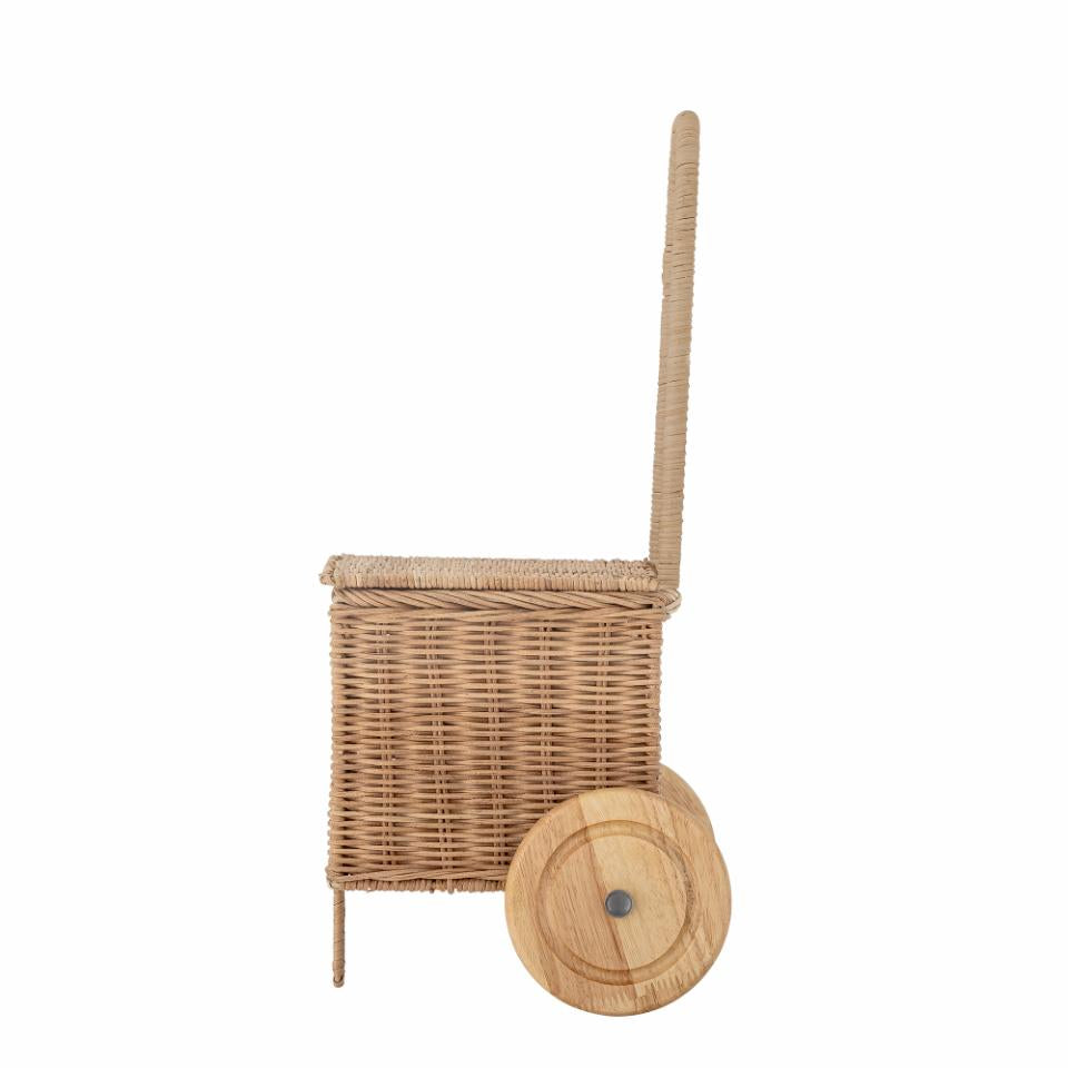 Penne Kuffert m/hjul, Natur, Rattan
