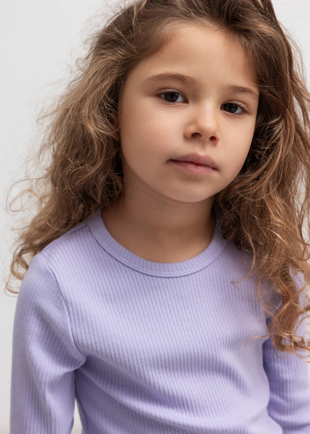 Plain Tee LS, T-shirt - Soft Lavender