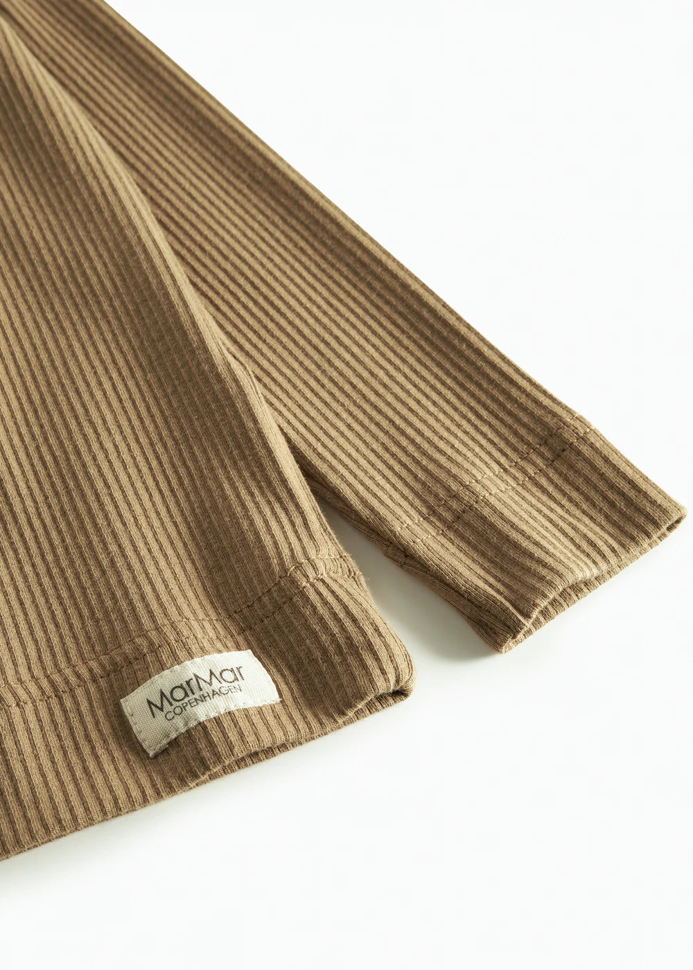Plain Tee LS, T-shirt - Dark Bronze