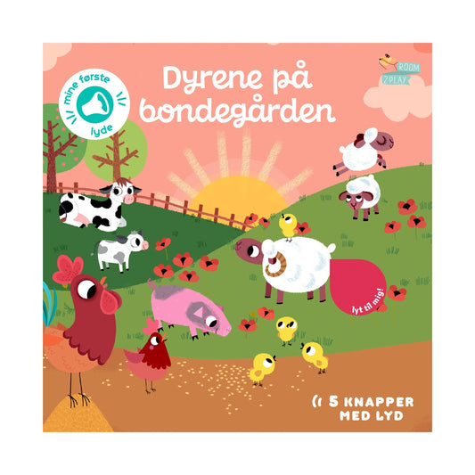 Pegebog med lyd - Dyrene på bondegården