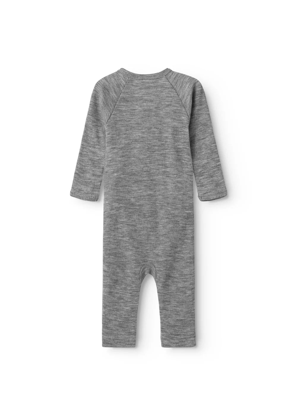 Rula - Uld Rib Heldragt - Grey Melange