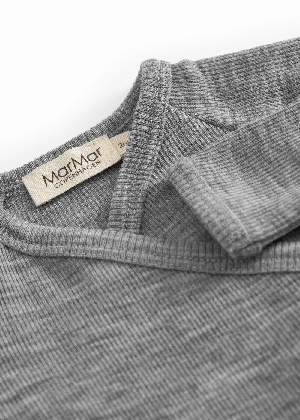 Rula - Uld Rib Heldragt - Grey Melange