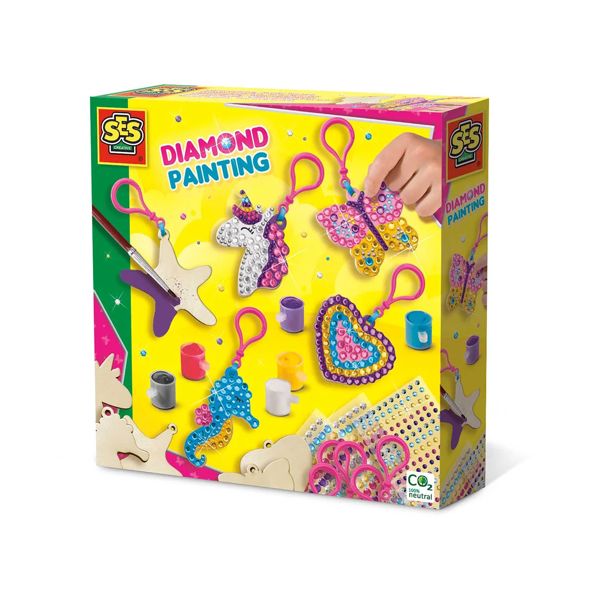 SES Creative - Mal med diamanter - Nøglevedhæng