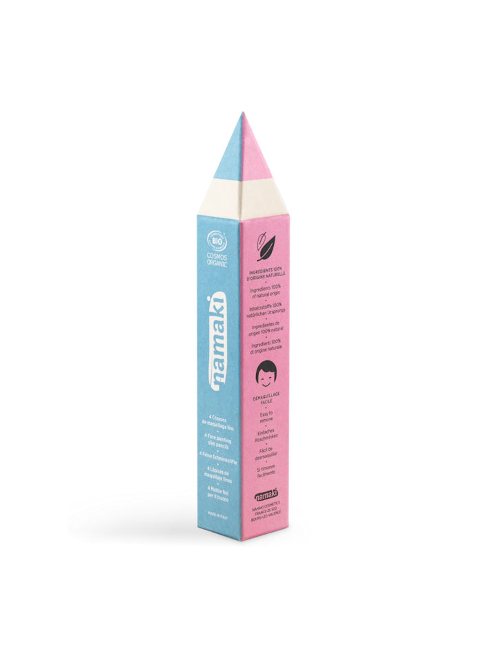 SLIM PENCILS SET YELLOW/PINK/TURQUOISE/WHITE