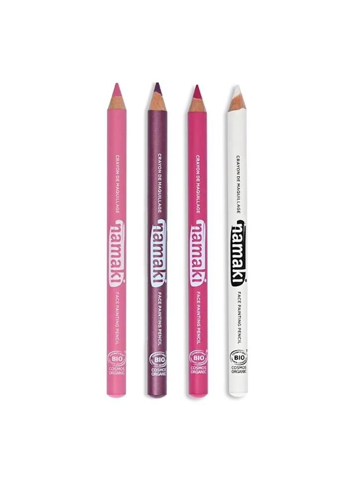 Slim Pencils Set Purple/Fuchsia/Pink/White