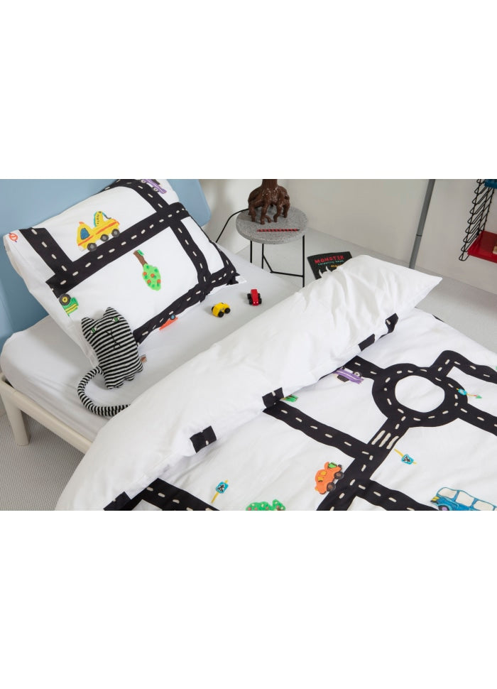 Snurk Sengetøj - Traffic Junior 100x140