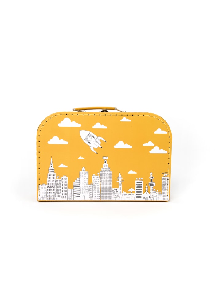 Stor Kuffert - Mustard - City pelliani