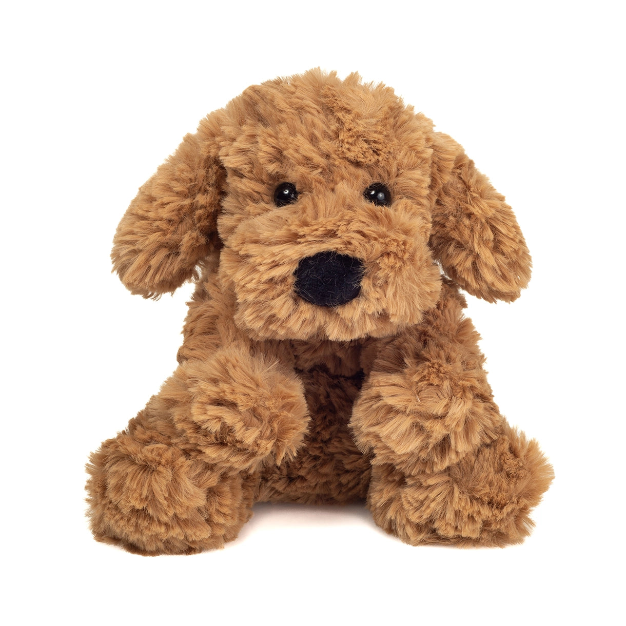 Liggende hund, beige 20 cm