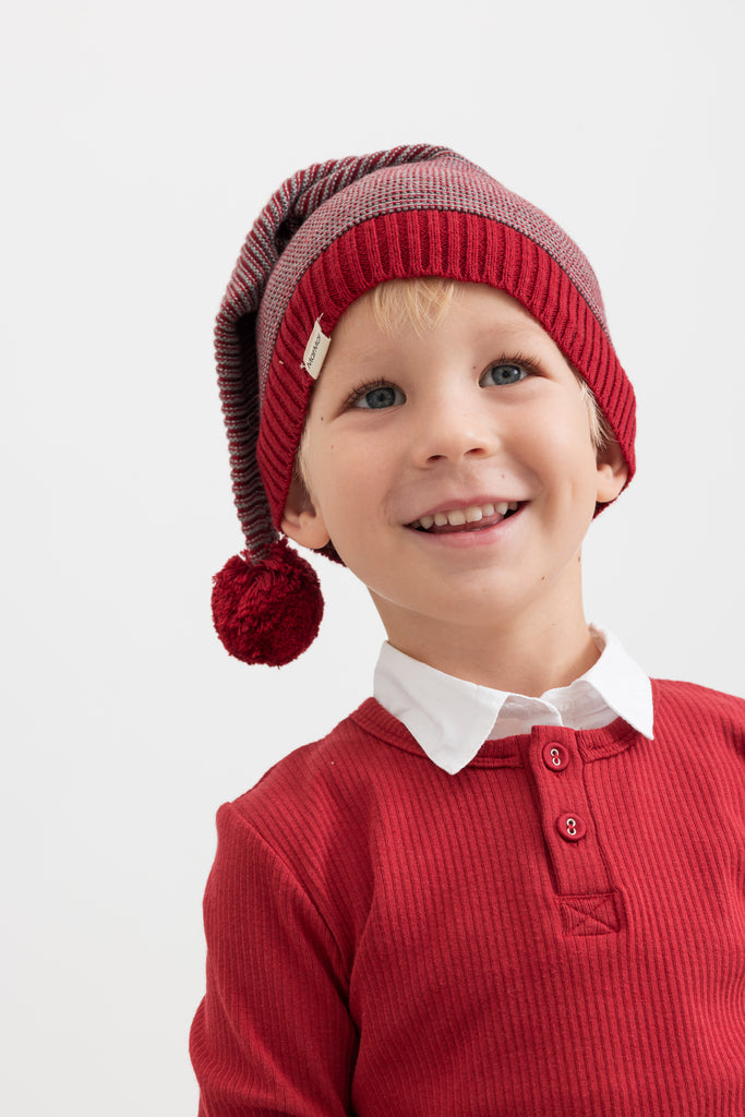 Tee LS, T-shirt - Hibiscus Red