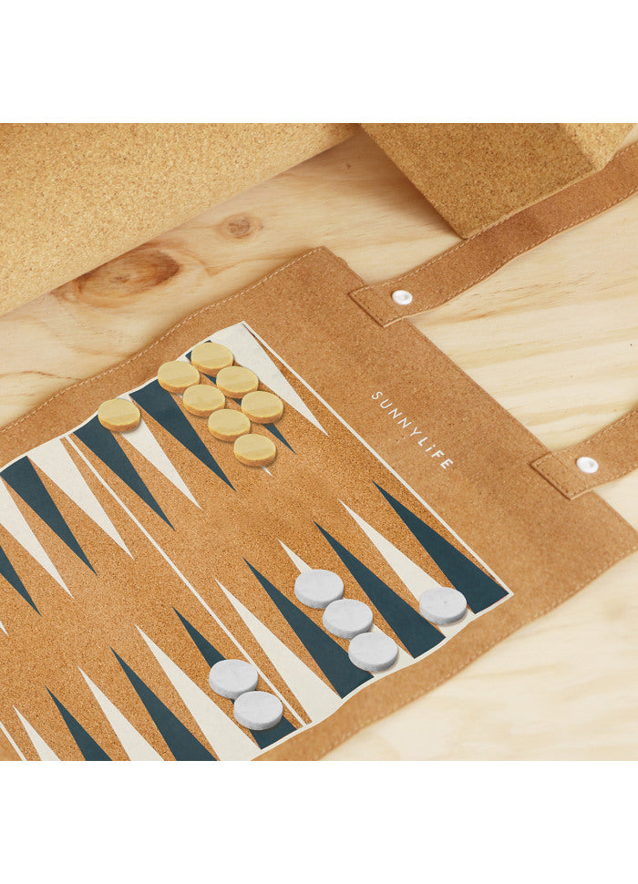 Wooden and Cork Roll-Up Game Monochrome