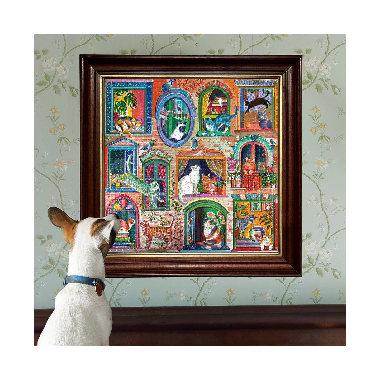 eeBoo - Puslespil 1000 brk - Cats in Window