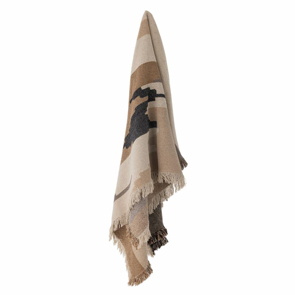 Maji Plaid - Brun - Genanvendt Bomuld - Bloomingville