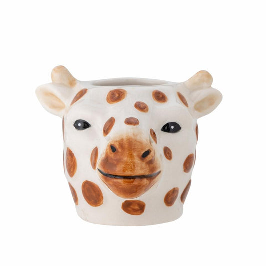 Alazar Giraf Vase, Brun, Stentøj