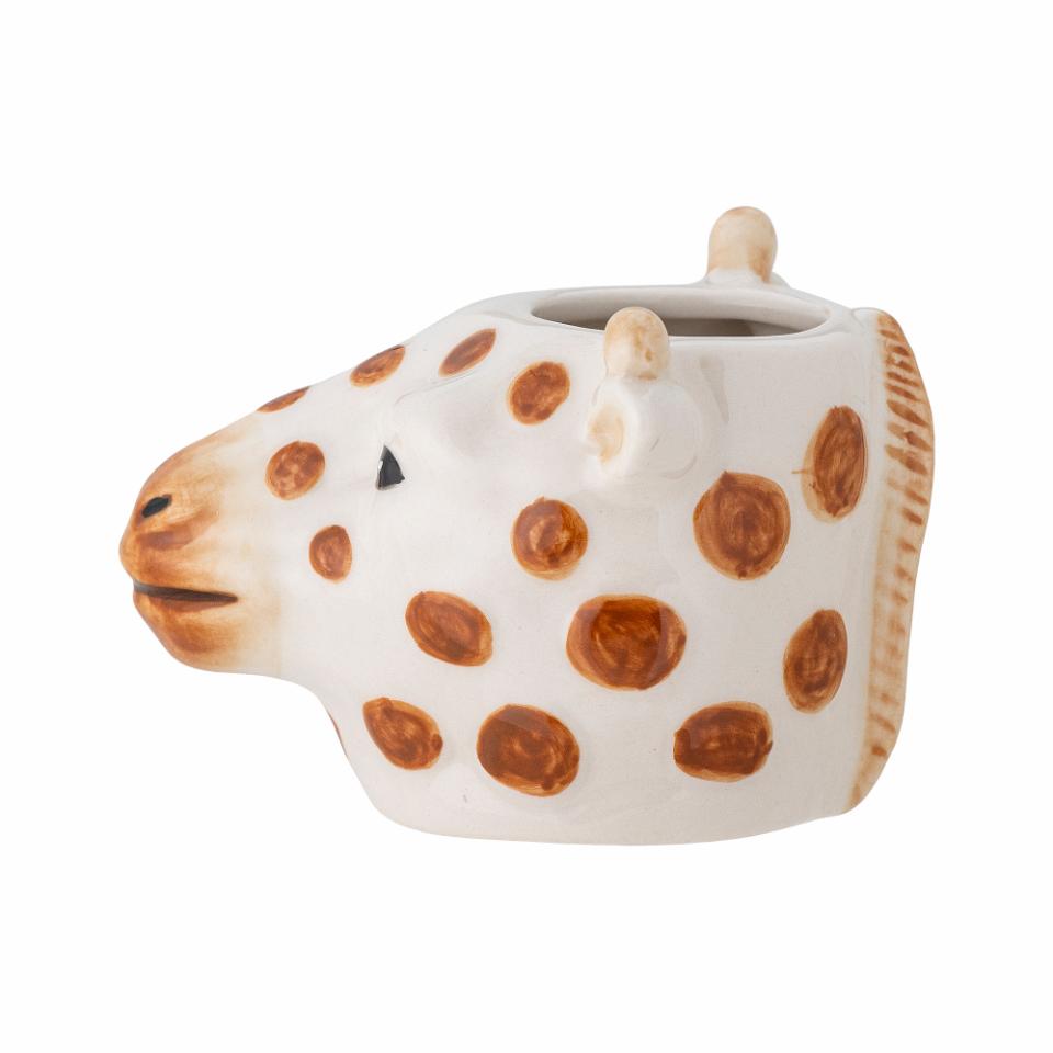 Alazar Giraf Vase, Brun, Stentøj