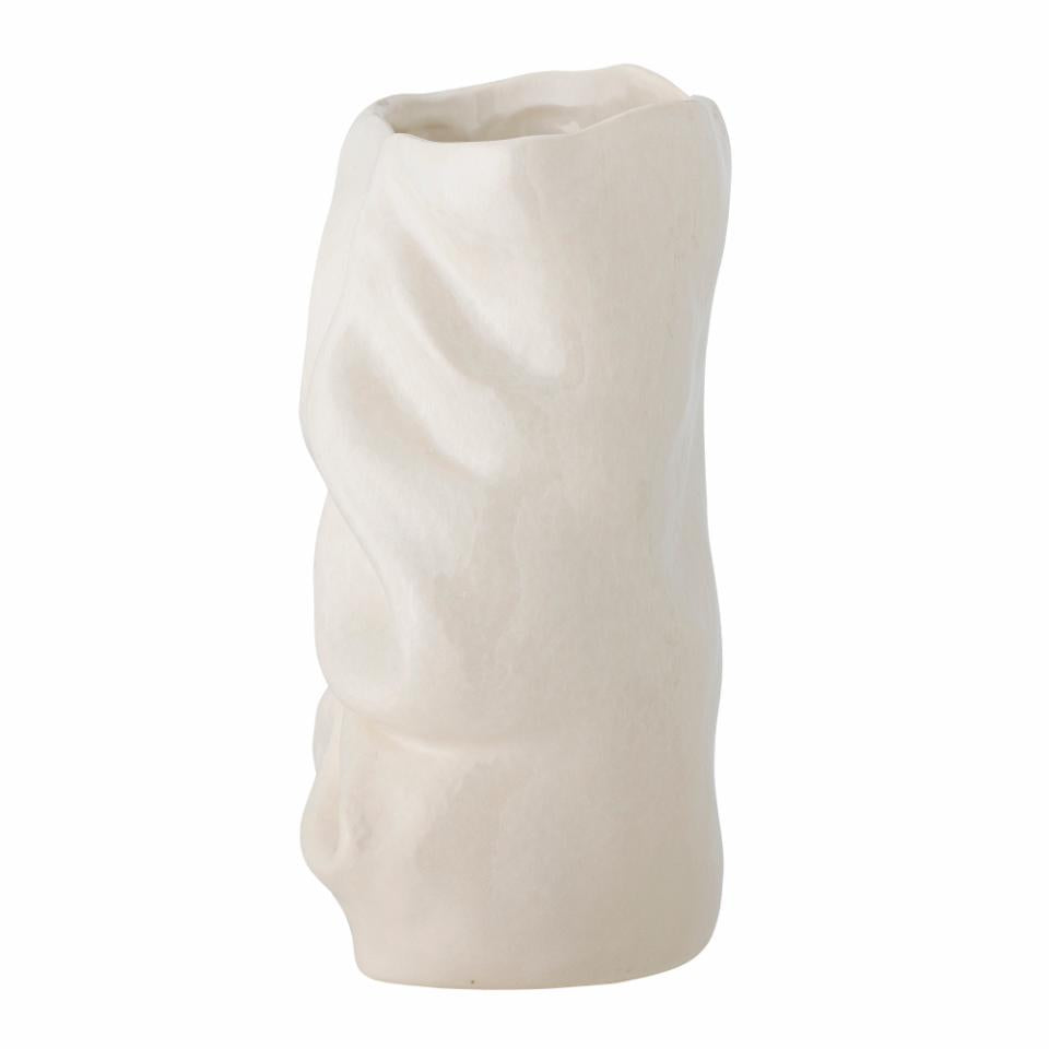Fabrice Vase - Hvid - Stentøj