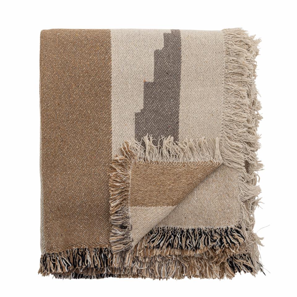 Maji Plaid - Brun - Genanvendt Bomuld - Bloomingville