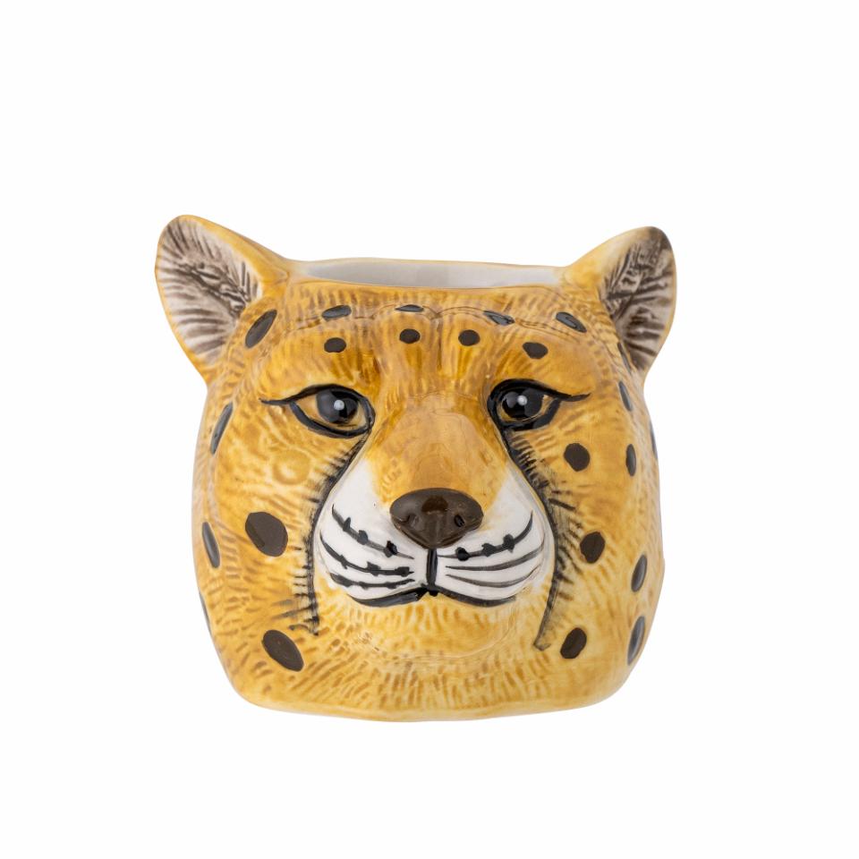 Roam Leopard Vase, Orange, Stentøj
