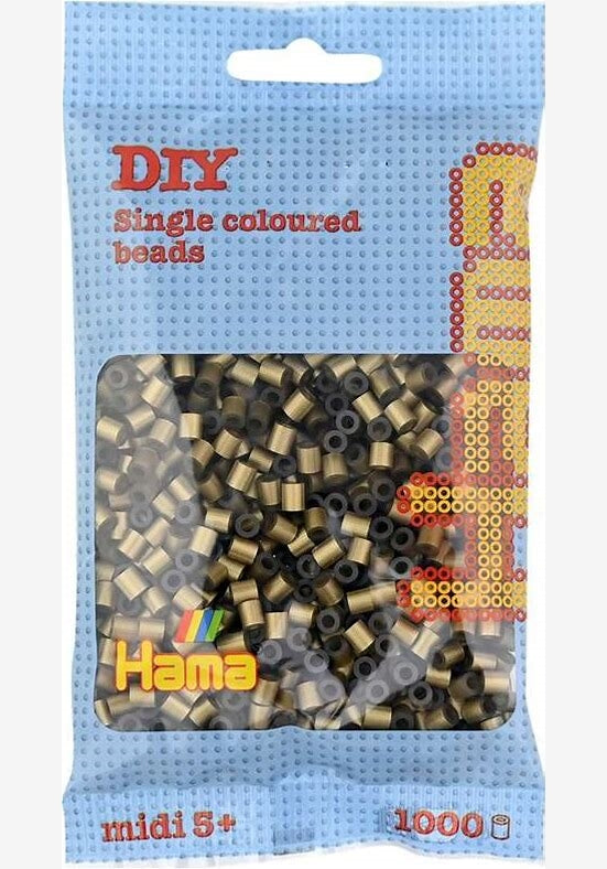 HAMA 63 Guld - midi perler 1000stk