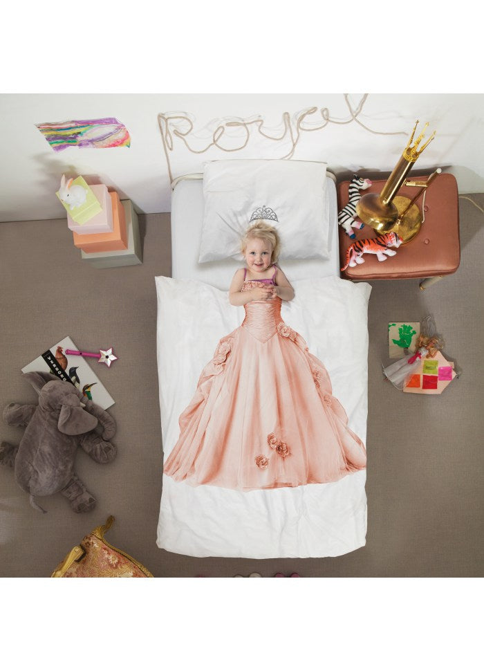 Snurk Sengetøj - Princess Pink Junior 100x140