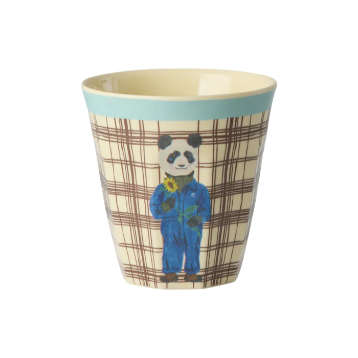 Rice Melamine Kids Cup with Natalie Lété Print - Lyseblå Panda 160ml