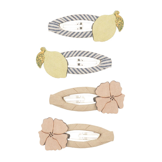 4 hårspænder - Lemon Blossom Amalfi
