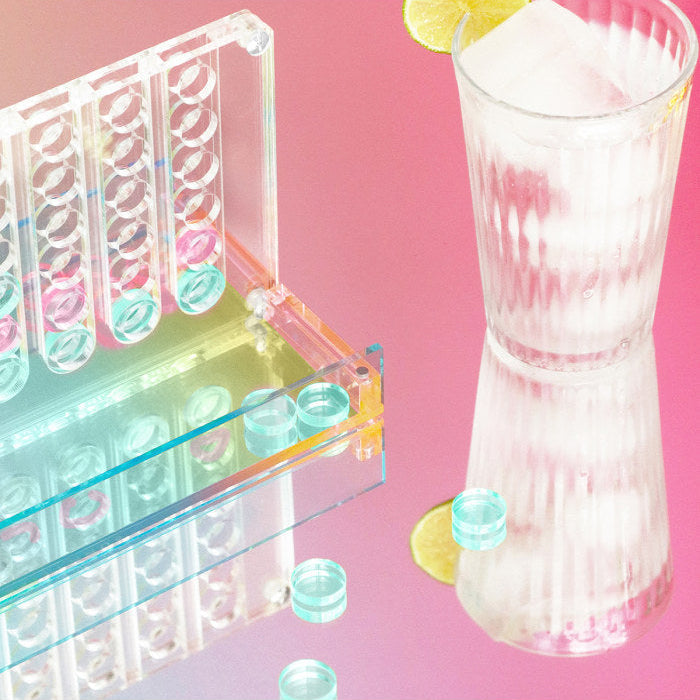 4 På Stribe - Lucite Mini 4 In A Row Aurora - SunnyLife