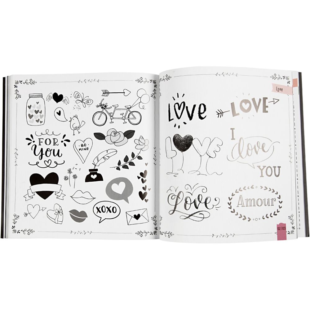 Inspirationsbog til Hand Lettering - dansk tekst