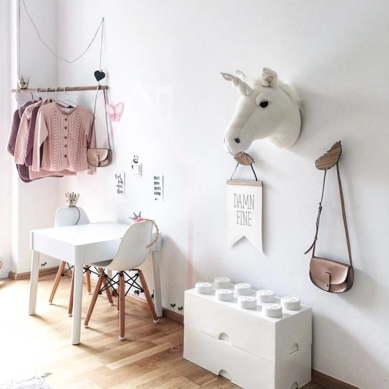 Dyretrofæ Unicorn White