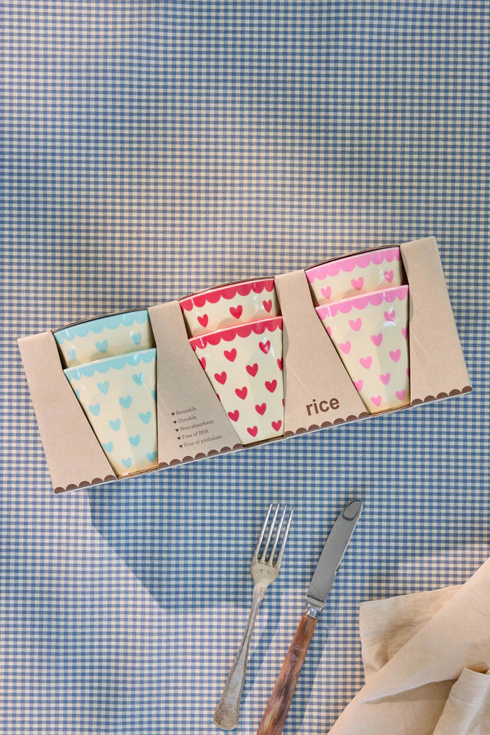 Melamine - Mellem Kop - Hjerter - 1 Styk