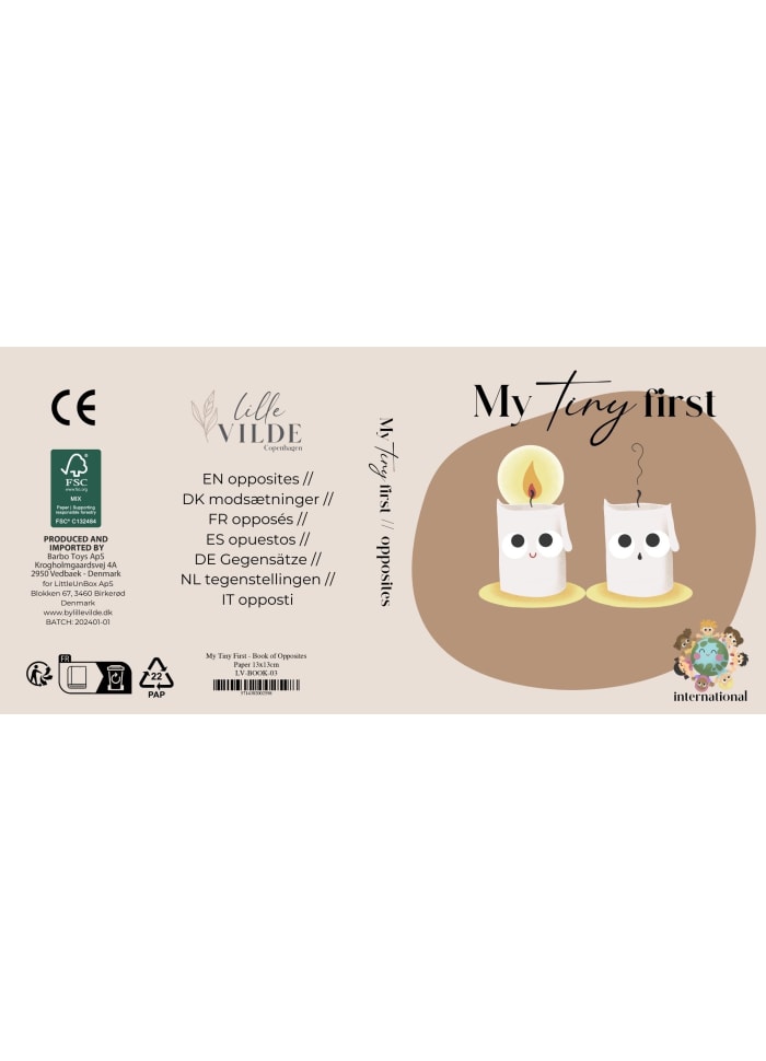 Pegebog - My Tiny First Picture book - opposites
