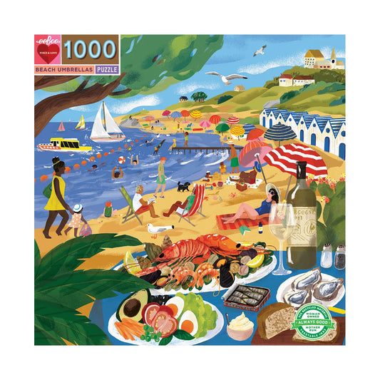 Puslespil 1000 brk - Beach Umbrellas