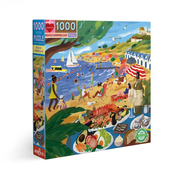 Puslespil 1000 brk - Beach Umbrellas