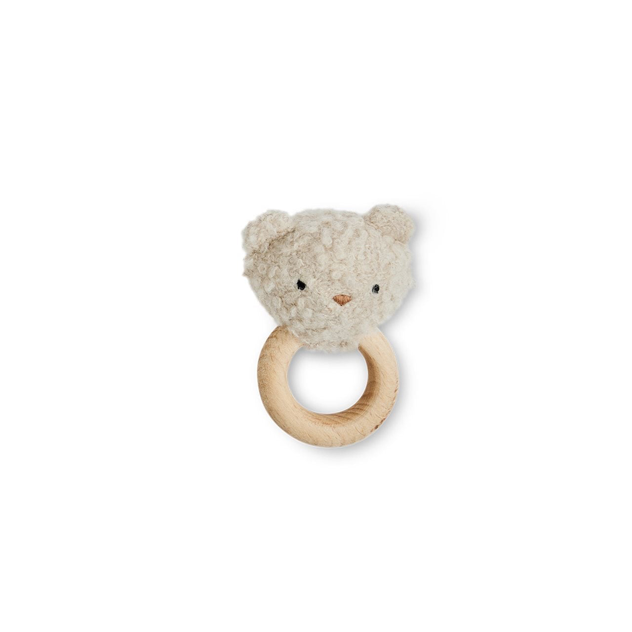 Rangle, bamse, bouclé merino uld, nature