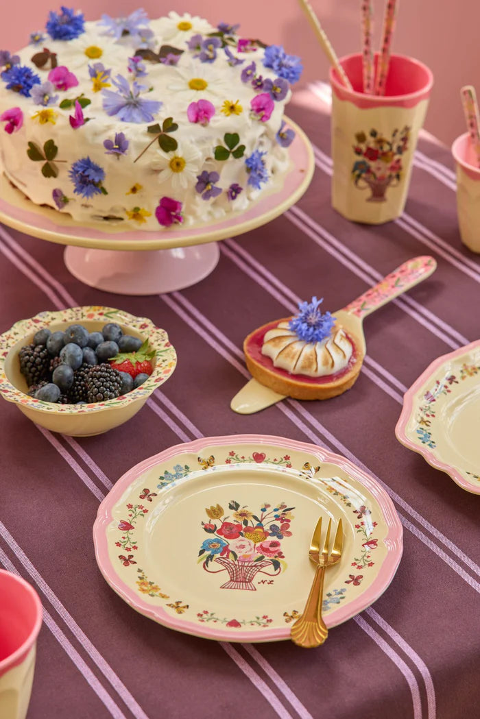 Rice Vintage Sidetallerken - Pink - Nathalie Lété Vol. 2 Print