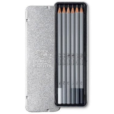 tegne blyanter - Winsor Newton Graphite pencil assorted 6pcs tin box