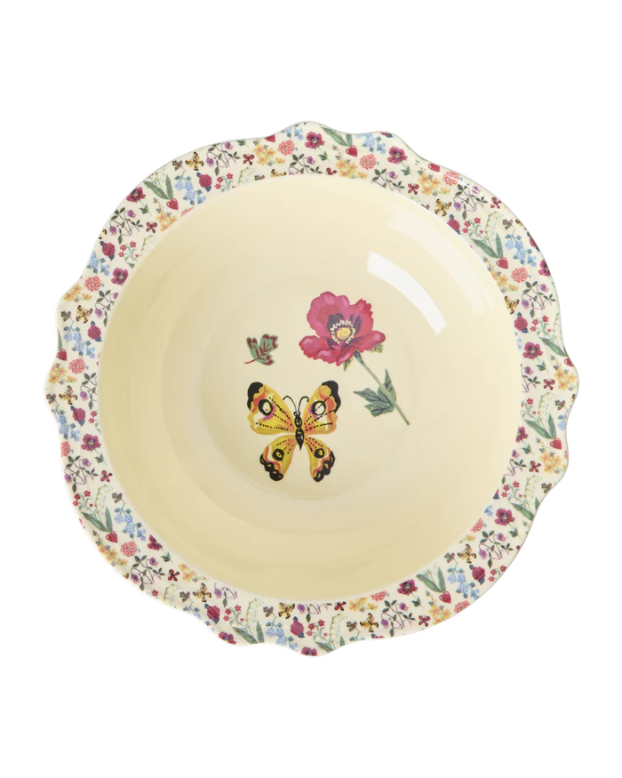 Rice Lille Vintage Skål - Creme - Nathalie Lété Print - Large - 750 ml