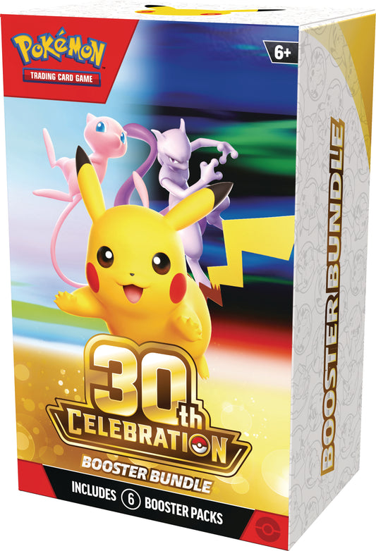 Pokémon - Mega Evolution: 30th Celebration Booster Pack Bundle (Box med 6 Boosters)